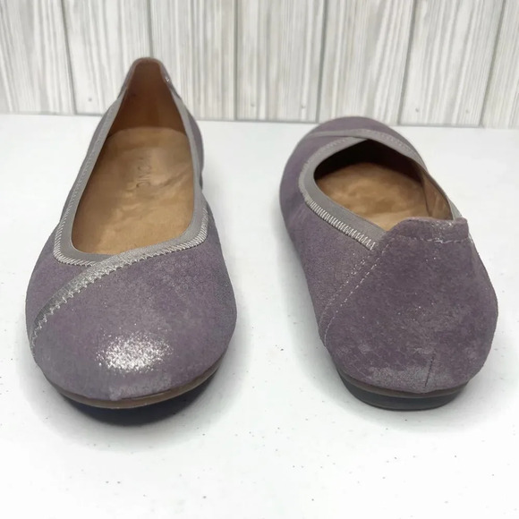 Vionic Caroll Metallic Lavender Pastel Slip On Ballet‎ Flats Size 6.5 - Picture 4 of 9